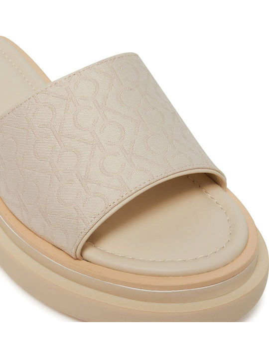 Γυναικεία Σανδάλια Flatforms Μπεζ