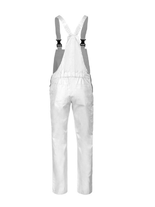 Stenso Work Coveralls Dungarees White