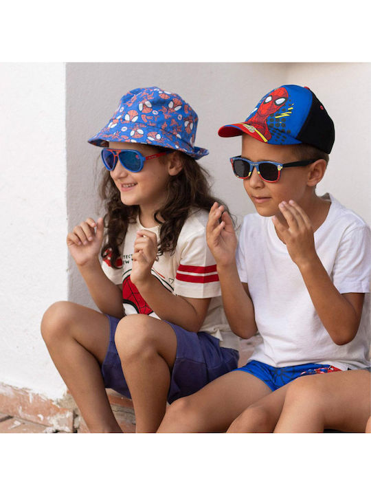 Cerda Kids' Hat Bucket Fabric Spidey Blue