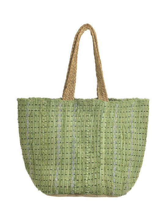 Ble Resort Collection Ψάθινη Τσάντα Θαλάσσης Πράσινη Ble Resort Collection Ψάθινη Τσάντα Θαλάσσης Πράσινη