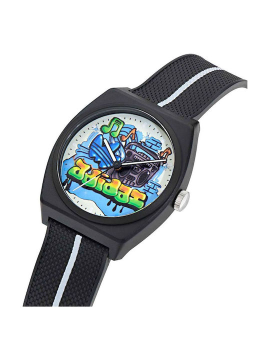 adidas Project Two Two Women's Watch with Black Rubber Strap