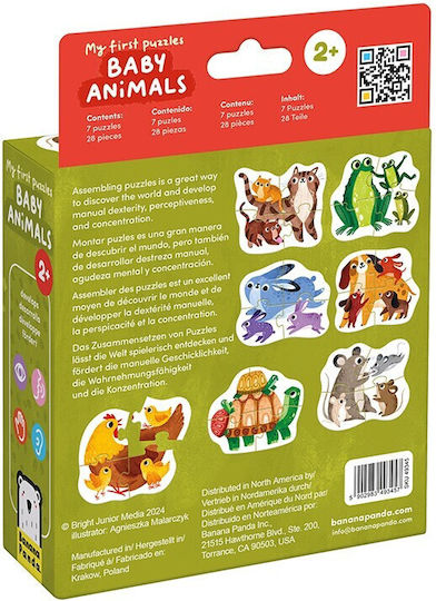 Kids Puzzle Baby Animals for 2+ years+ Years Banana Panda
