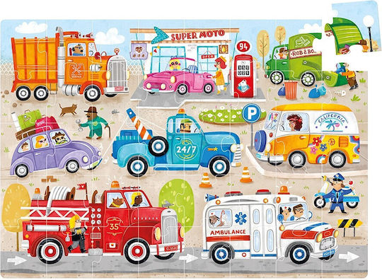 Puzzle pentru Copii Cars pentru 3+ ani+ Ani Banana Panda