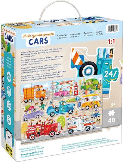 Puzzle pentru Copii Cars pentru 3+ ani+ Ani Banana Panda