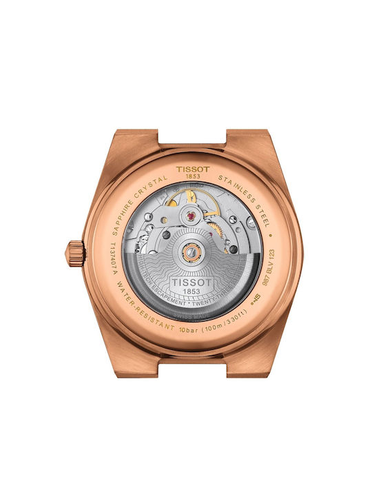 Tissot T-classic Prx Men's Watch 40mm Battery with Pink Gold Metal Bracelet
