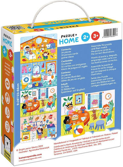 Puzzle pentru Copii Home pentru 2+ ani+ Ani 24buc Banana Panda