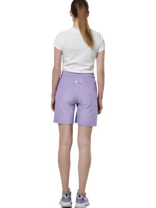 Femei Talie înaltă Pantaloni scurți Lavender Chalk