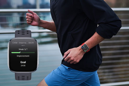 Amazfit Bip 6 46мм Водоустойчив Смартчасовник с Пулсомер (Черен)
