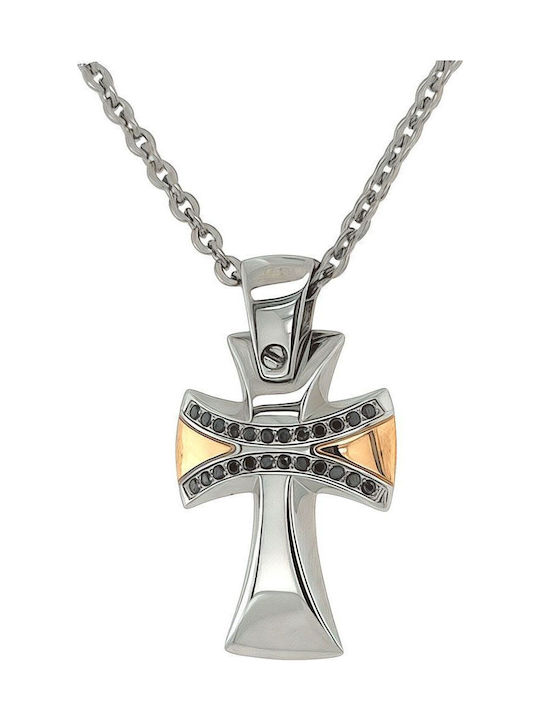 Zancan Men's Cross from Steel