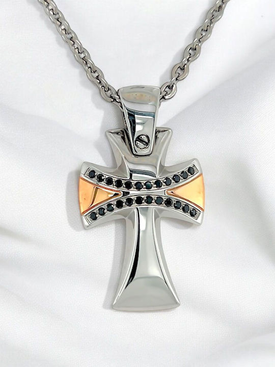 Zancan Men's Cross from Steel