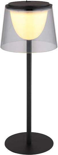 Globo Lighting Metal Table Lamp with Black Shade and Base