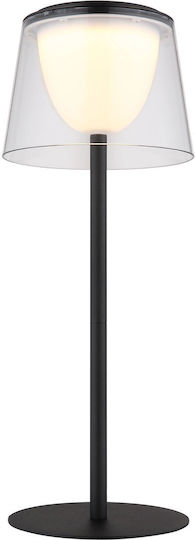 Globo Lighting Metal Table Lamp with Transparent Shade and Base