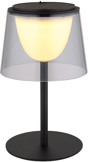 Globo Lighting Metal Table Lamp with Black Shade and Base