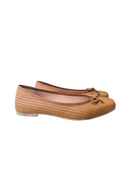 Damen Ballerinas in Beige Farbe