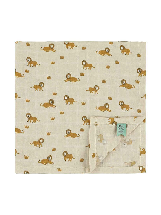 Trixie Lively Lion Baby Underpad from Muslin Yellow 55x55cm 3 Pieces