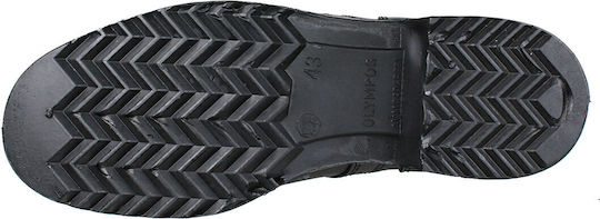 X-Feet Military Boots Leather Black 13027-BLACK