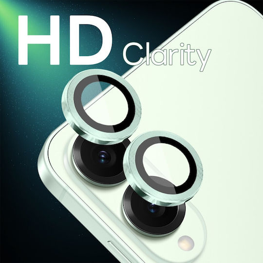 Samsung Galaxy S25 Edge 5G Northjo Camera Protection Rings Green
