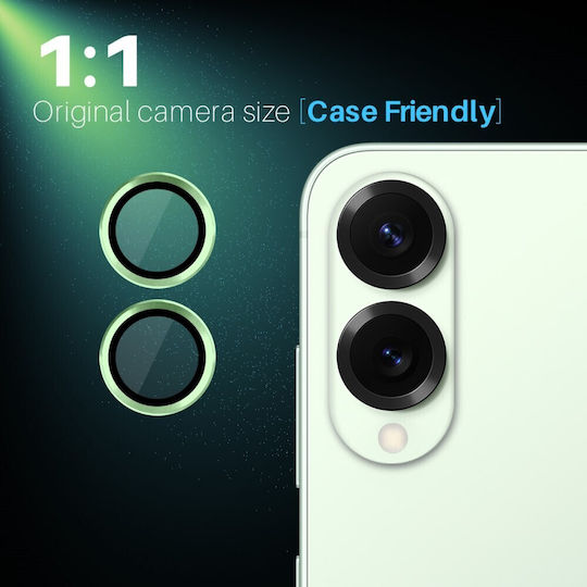 Samsung Galaxy S25 Edge 5G Northjo Camera Protection Rings Green