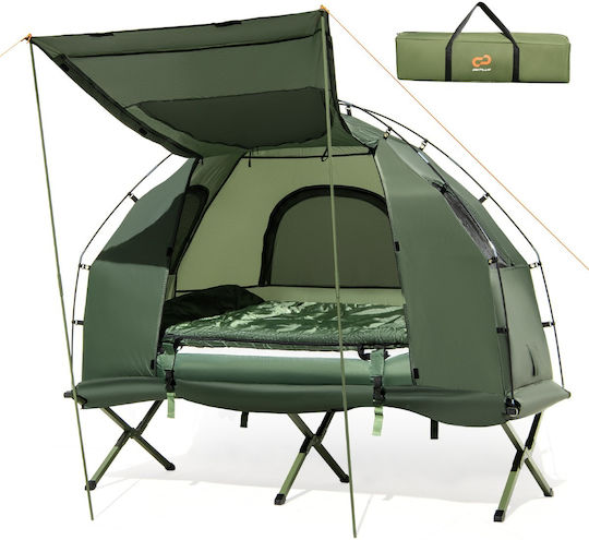 Costway Σκηνή Camping Μπεζ 3 Εποχών 194x87x167εκ.