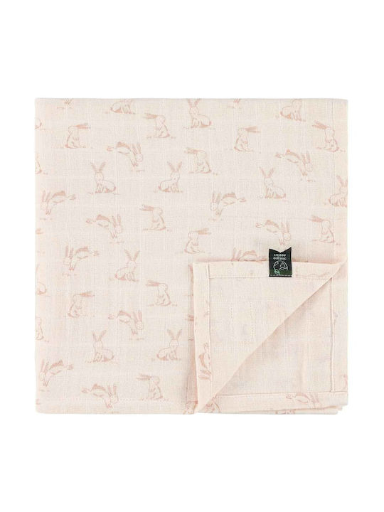 Trixie Rosy Rabbit Muslin Changing Pad 110x110cm.