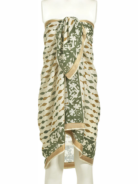 Ble Resort Collection Γυναικείο Φουλάρι Χακί