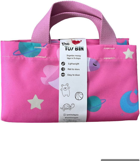 The Toy Bin Kinder Aufbewahrungskorb Faltbar aus Stoff Rosa 45x45x50cm 1Stück