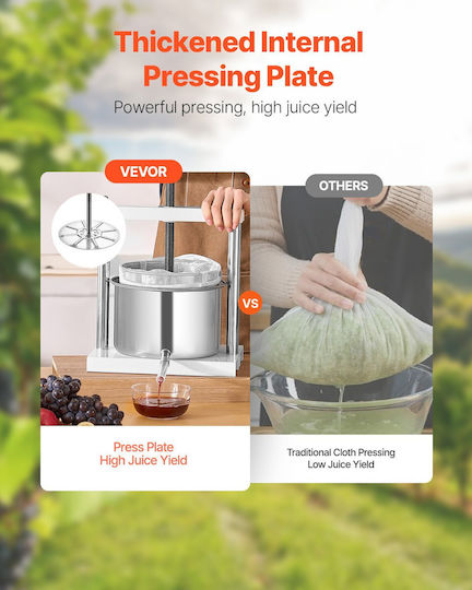 Vevor GJYZJTMBXG5LYJY58V0 Grape Press Handbuch 5Es
