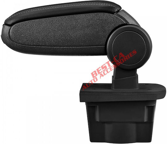 Best-Ka Auto Armlehnenkonsole Leder Kompatibel mit Opel Astra in Schwarzer Farbe