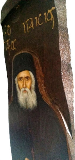IconsGR Εικόνα Άγιος Παΐσιος Ξύλινη 14x52εκ.