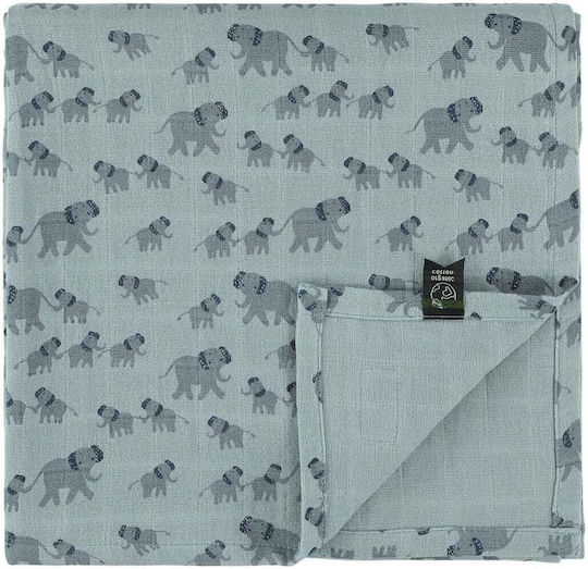 Trixie Enchanting Elephant Подложка от Муселин Сив 110x110см.