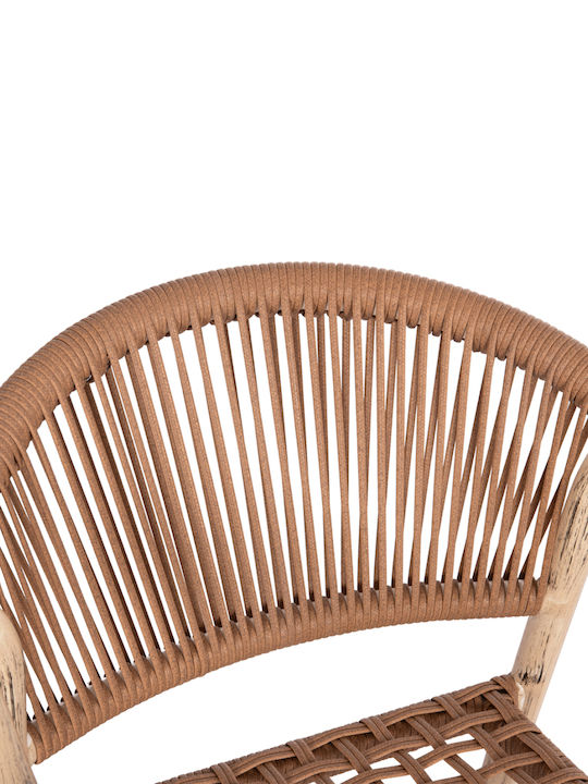 Scaun De Exterior Din Aluminiu Kerly Stejar-Cupru 54x58x78cm