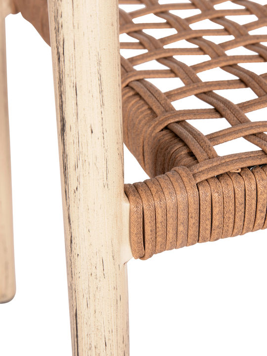 Scaun De Exterior Din Aluminiu Kerly Stejar-Cupru 54x58x78cm
