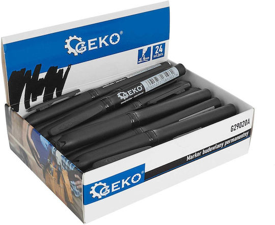 Set de markere permanente pentru construcții 24 articole Geko G29020a