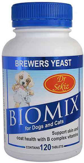 Dr Sekiz Biomix Multivitamins for Dogs and Cats in Tablets 100 tabs for Skin & Hair