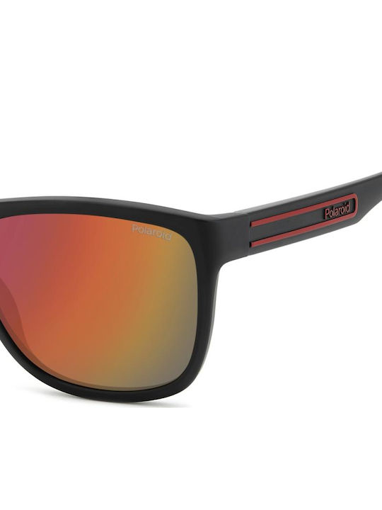 Polaroid Herren Sonnenbrille mit Schwarz Kunststoff Gestell