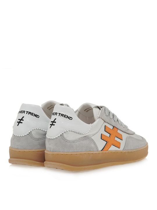 Sneakers Γκρι Καστόρι Ασημί