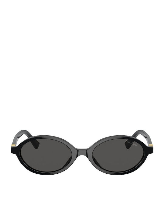 Miu Miu Women's Sunglasses with Black Plastic Frame and Black Lens MU 04ZS 1AB5S0