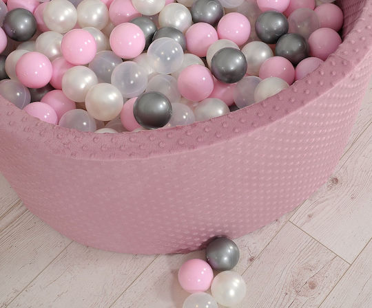 Bobono Trockener Pool Minky H-40 cm 200 Bälle Retro Pink