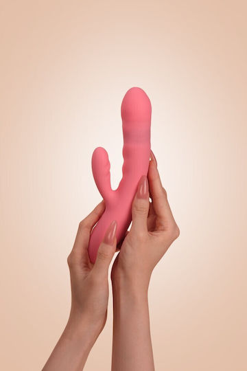 Svakom Vibrator Kaninchen mit Fernbedienung mit Schubfunktion 18.6cm Rosa