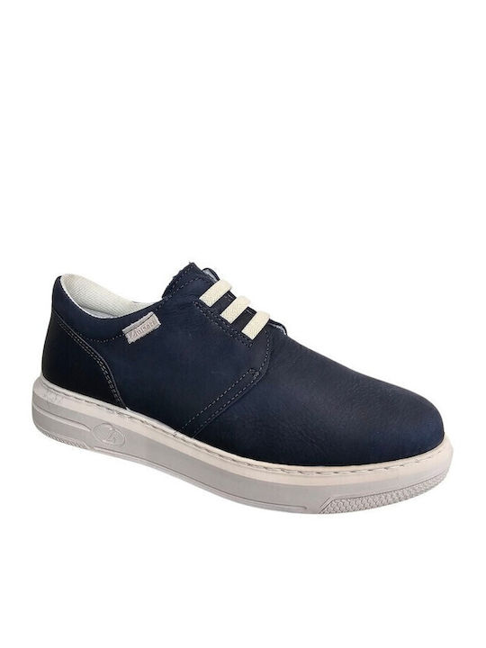 Men's Leather Casual Shoes Blue