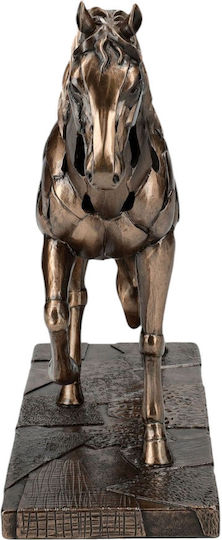 Statuie Cal Bronz Placat Electro Veronese 25,5cm X 21,5cm