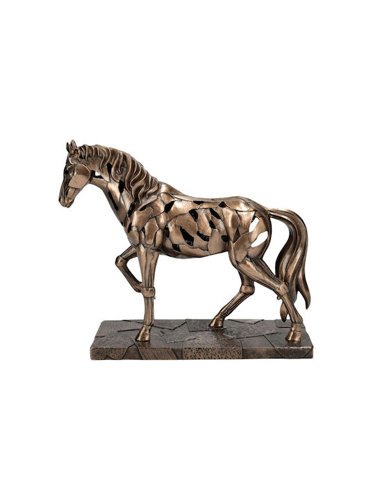 Άλογο Άγαλμα Ηλεκτρόλυση Μπρούτζου Veronese 25,5cm X 21,5cm