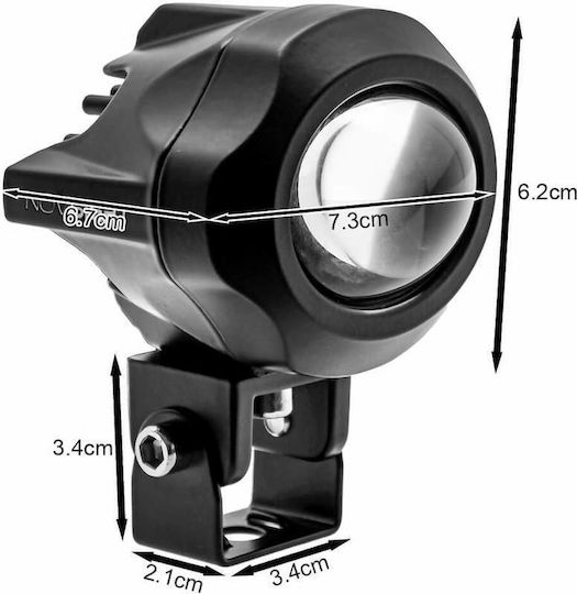 Waterproof Aluminum LED Projector 20W 12-24V 3000LM 3000/6500K Warm Cool White IP68 1 Piece Novsight A500-wl10-1 59865468
