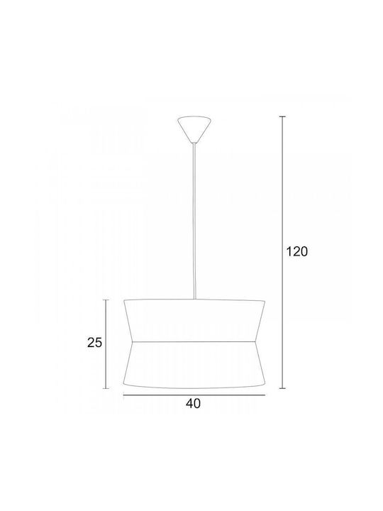 ArkoLight Pendant Light Black with Socket E27 40cm
