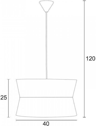 ArkoLight Κρεμαστό Φωτιστικό Πράσινο με Ντουί E27 40εκ.