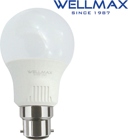 Wellmax LED Bulb 11W for Socket B22 and Shape A60 Natural White 1050lm