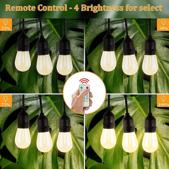 Rixme Rixme Hanging Solar Light Garland RGB with Remote Control