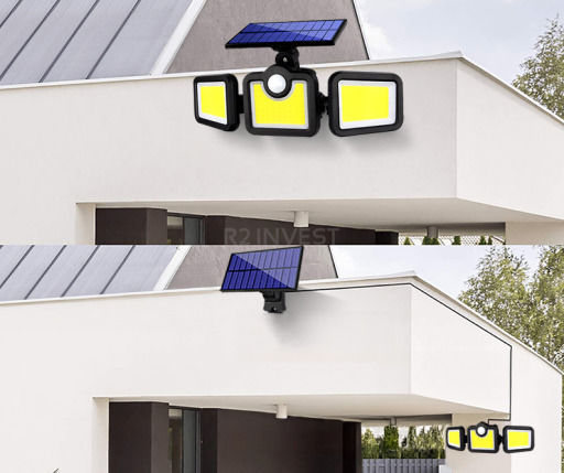 SPM Wall Mounted Solar Light with Cold White Light 6000K IP65