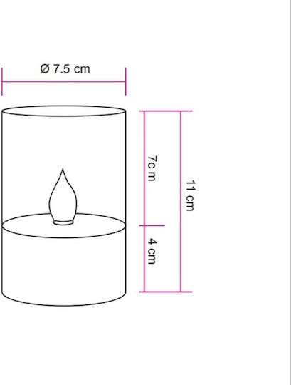 Globo Lighting Tabletop Solar Light Warm White 1800K with Photocell IP44