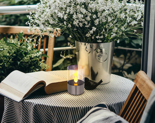 Globo Lighting Tabletop Solar Light Warm White 1800K with Photocell IP44